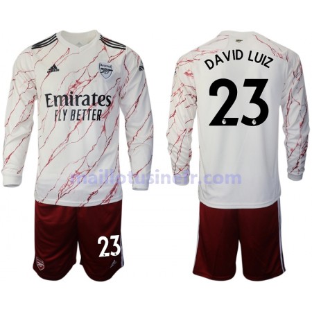 Maillot de Foot Arsenal David Luiz 23 Extérieur 2020-21 Manches Longues - Enfant